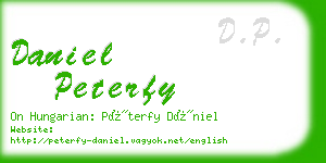 daniel peterfy business card